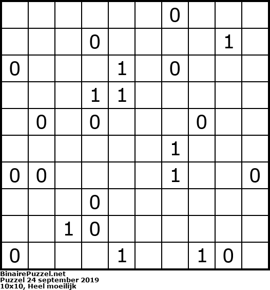 Binaire Puzzel