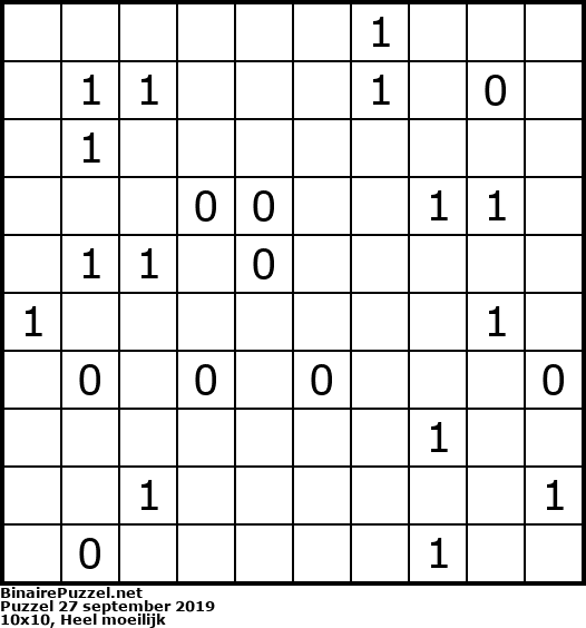 Binaire Puzzel