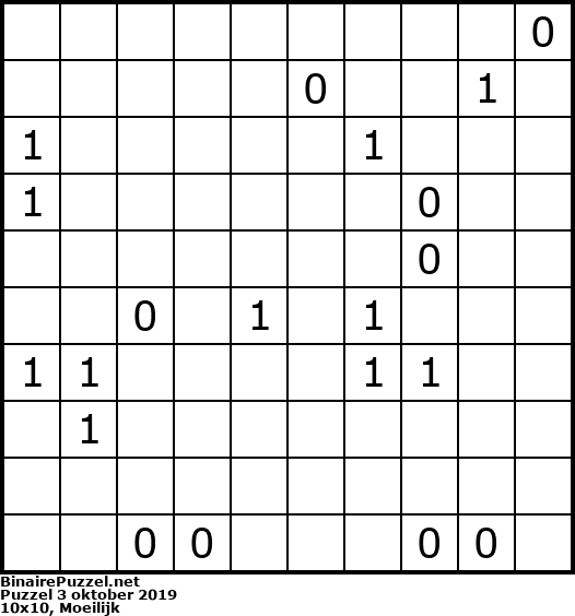 Binaire Puzzel