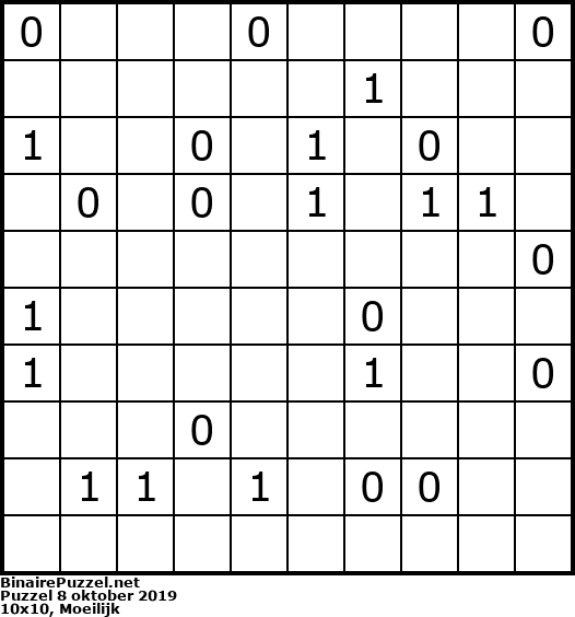 Binaire Puzzel