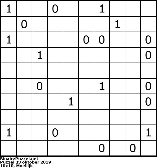 Binaire Puzzel