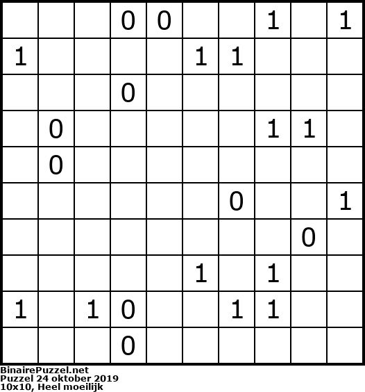 Binaire Puzzel