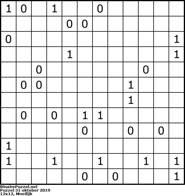 Binaire Puzzel