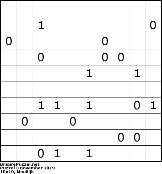 Binaire Puzzel