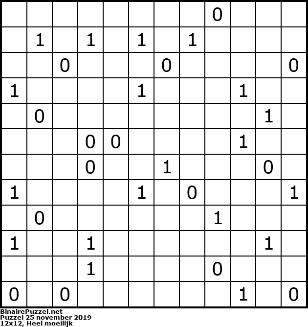 Binaire Puzzel