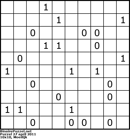 Binaire Puzzel