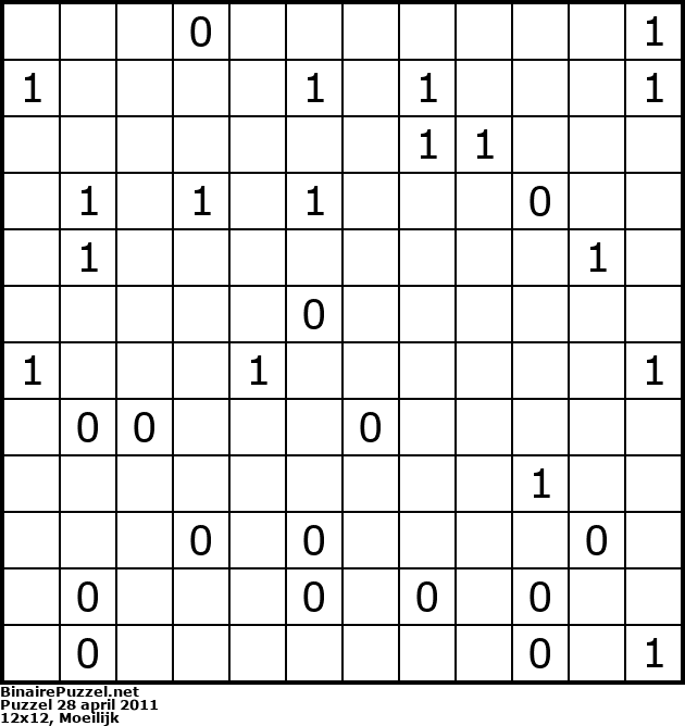 Binaire Puzzel
