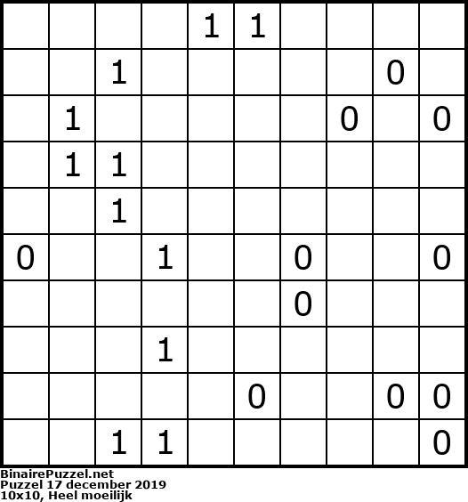 Binaire Puzzel