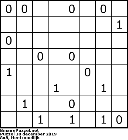 Binaire Puzzel