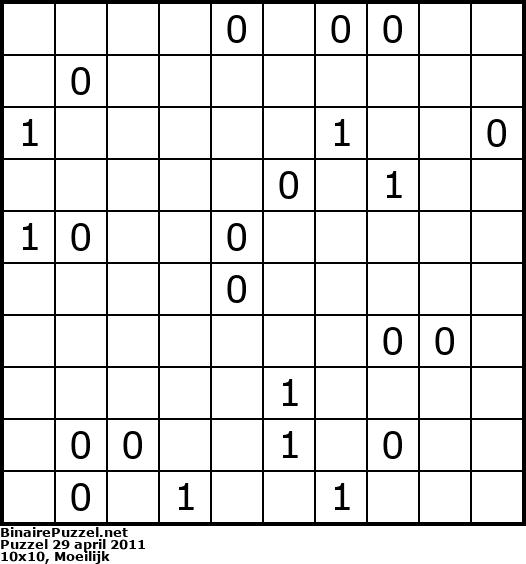 Binaire Puzzel
