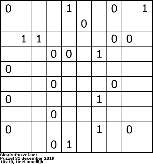 Binaire Puzzel