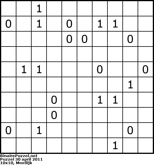 Binaire Puzzel