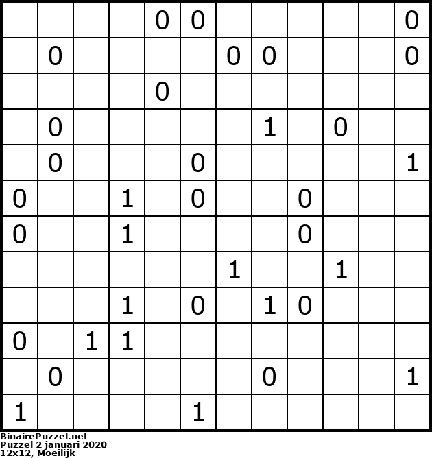 Binaire Puzzel