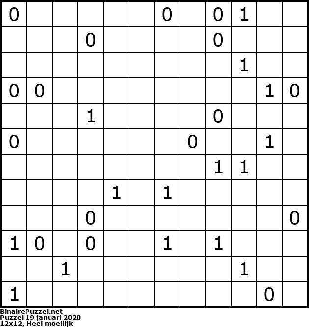 Binaire Puzzel