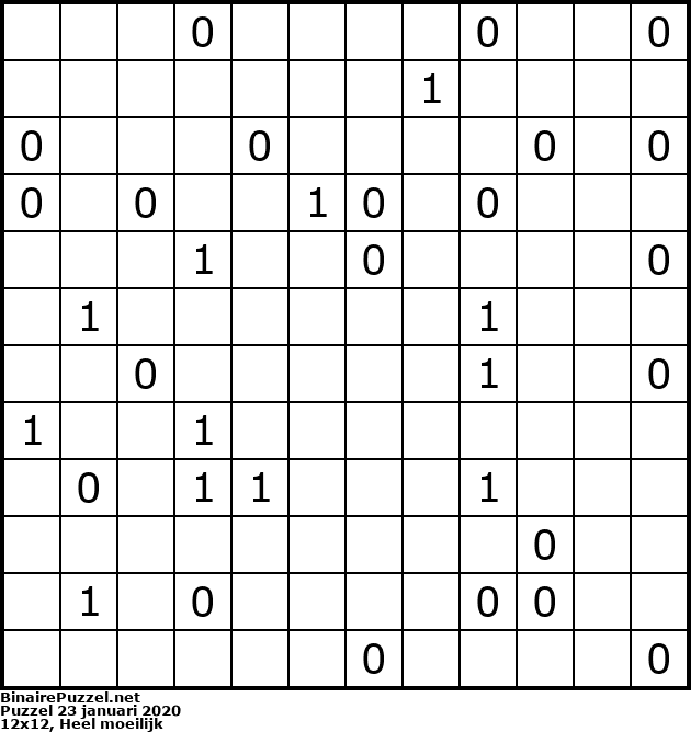 Binaire Puzzel