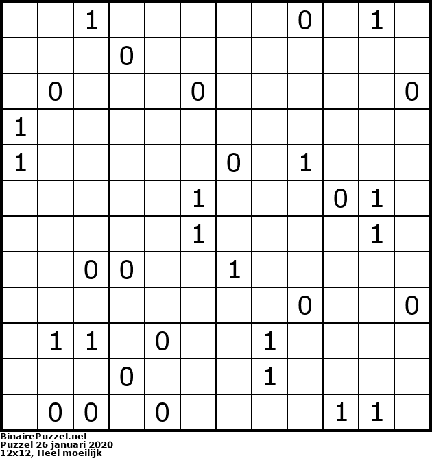 Binaire Puzzel