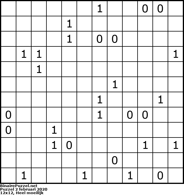 Binaire Puzzel