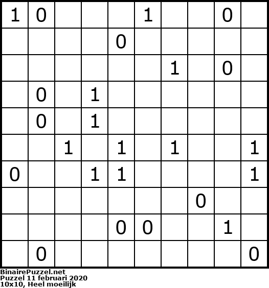 Binaire Puzzel