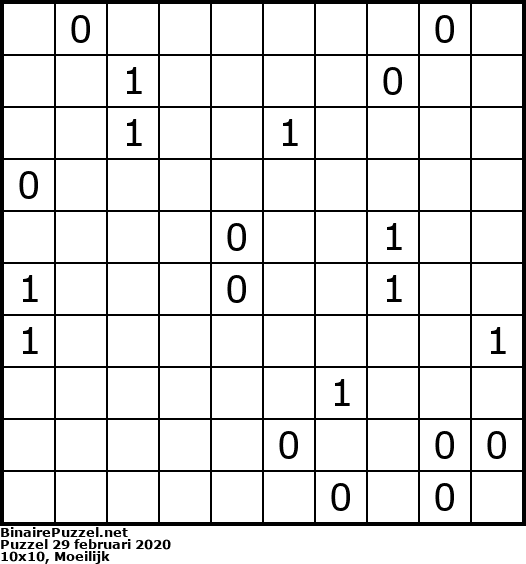 Binaire Puzzel