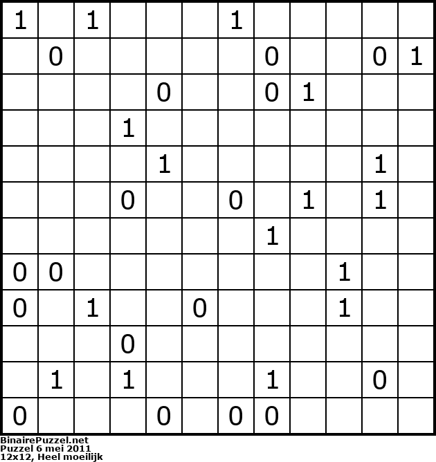 Binaire Puzzel