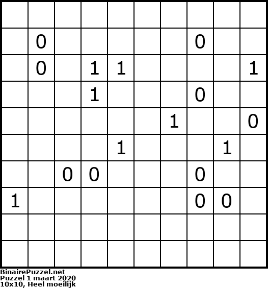 Binaire Puzzel