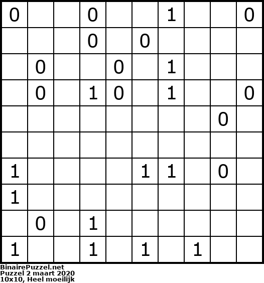 Binaire Puzzel