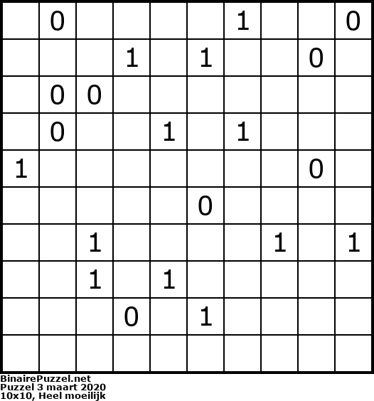 Binaire Puzzel