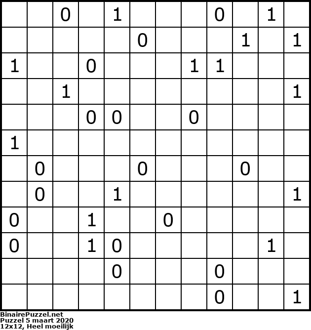 Binaire Puzzel