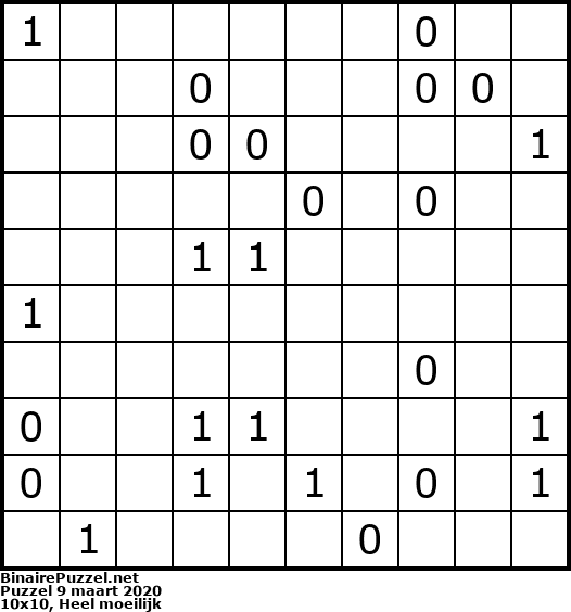 Binaire Puzzel