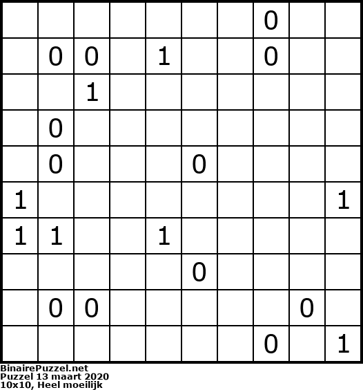 Binaire Puzzel
