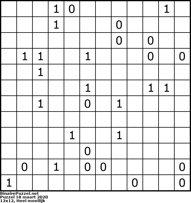 Binaire Puzzel