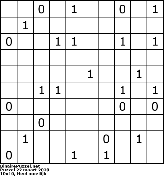 Binaire Puzzel