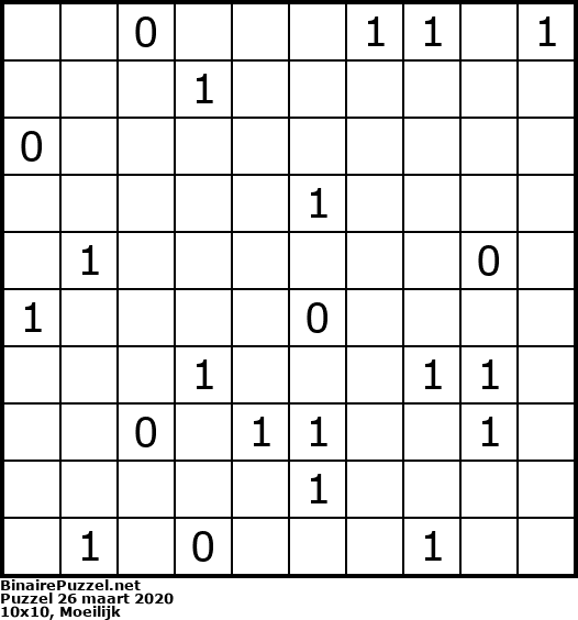 Binaire Puzzel
