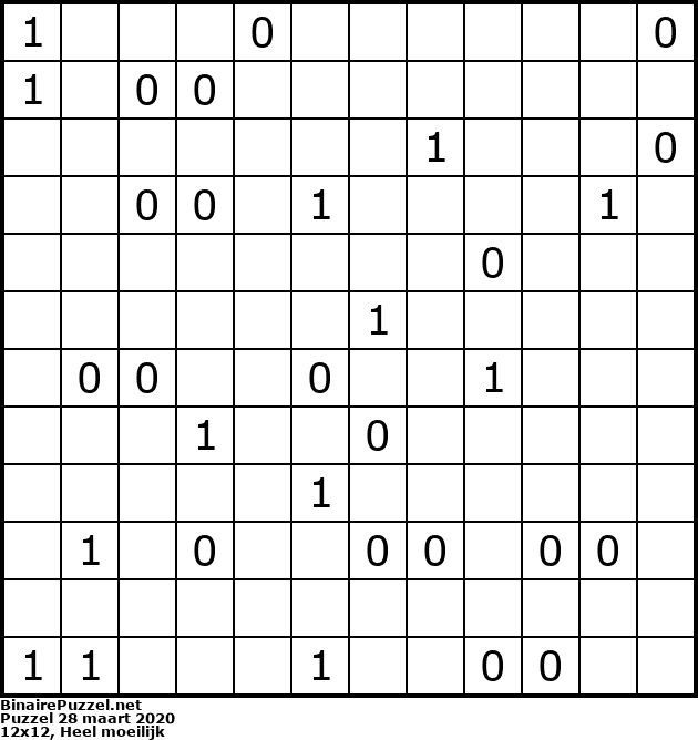 Binaire Puzzel