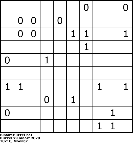 Binaire Puzzel