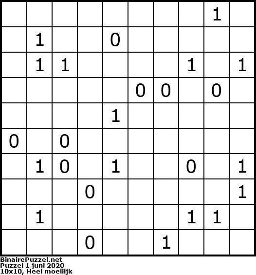 Binaire Puzzel