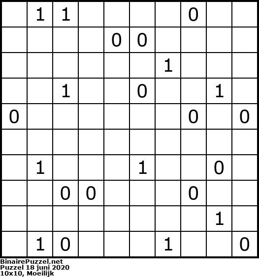 Binaire Puzzel