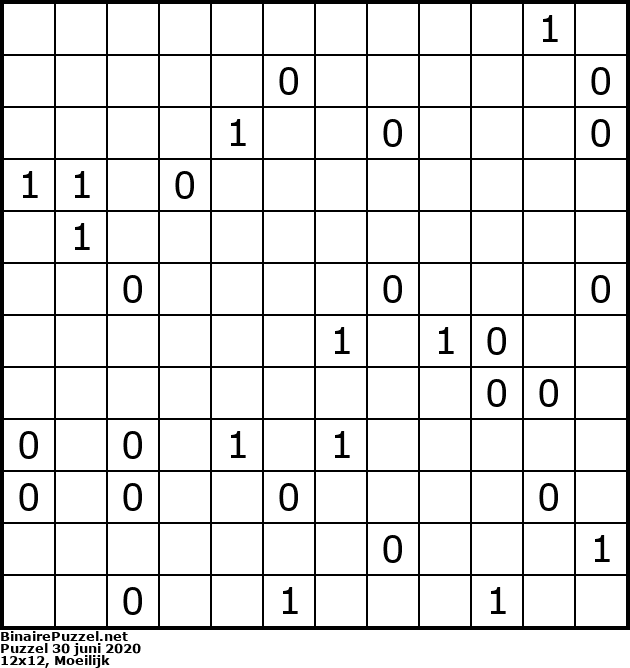 Binaire Puzzel