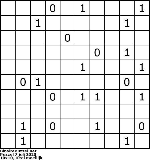 Binaire Puzzel