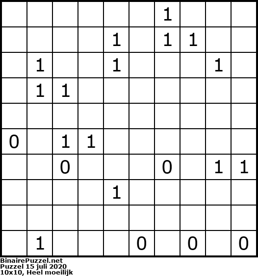 Binaire Puzzel