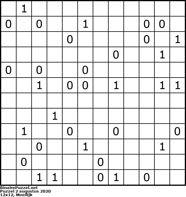 Binaire Puzzel