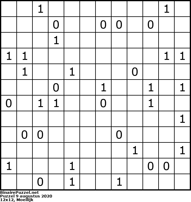 Binaire Puzzel
