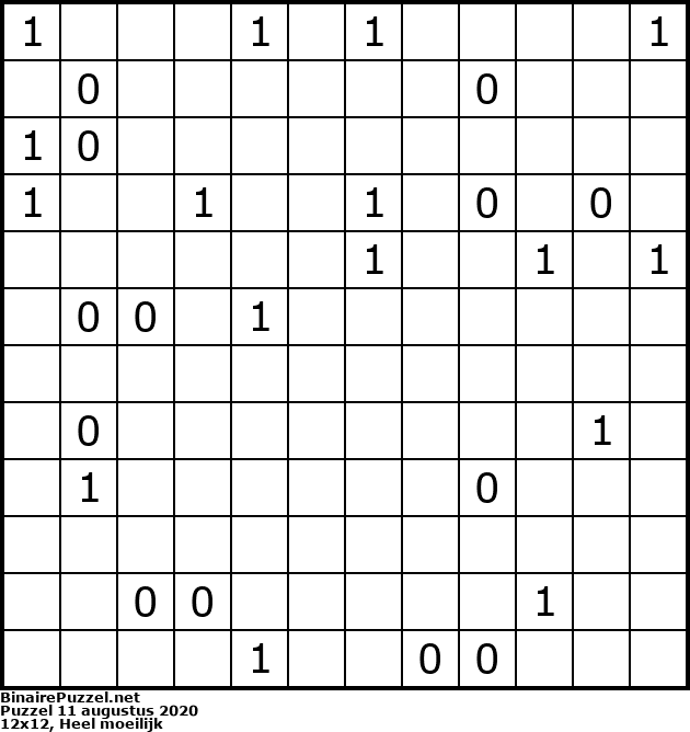 Binaire Puzzel