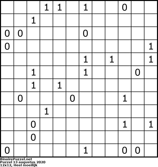 Binaire Puzzel