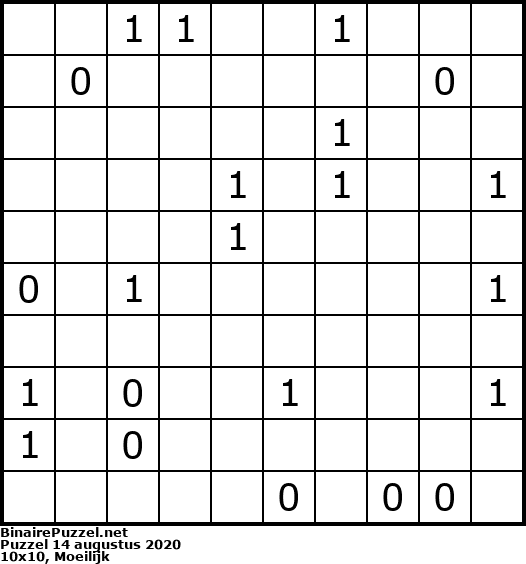 Binaire Puzzel