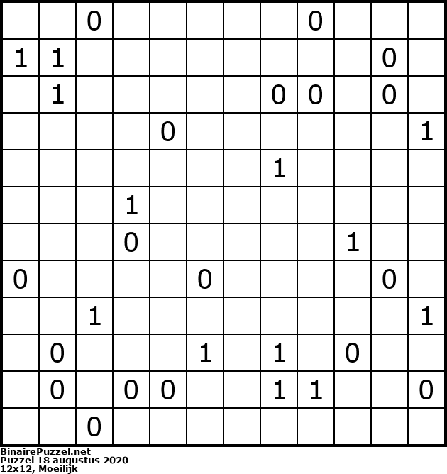 Binaire Puzzel