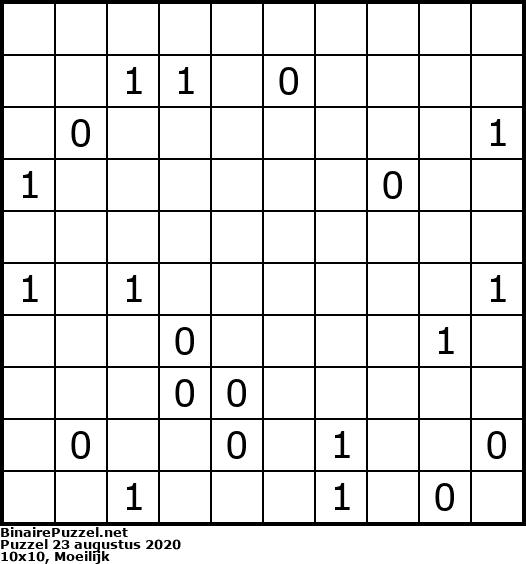Binaire Puzzel