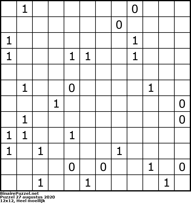 Binaire Puzzel
