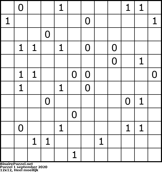 Binaire Puzzel