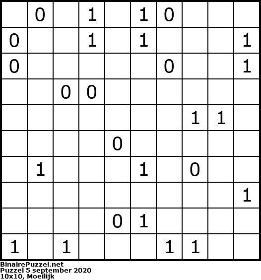 Binaire Puzzel